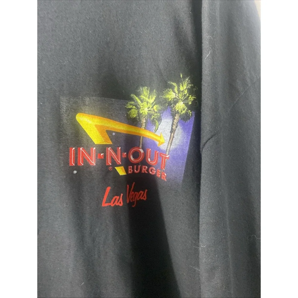 In-N-Out Burger Las  Vegas T-Shirt, Classic Hot Rod, Black Tee Shirt, Size XXL‎
